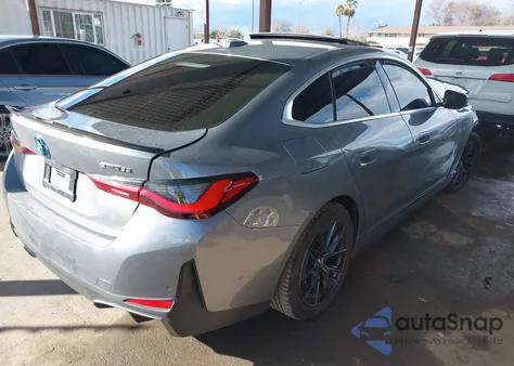 2024 BMW I4 Edrive35 z USA, uszkodzony, nr VIN WBY43AW00RFT05528